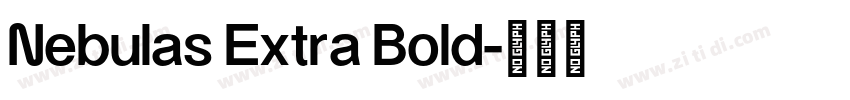Nebulas Extra Bold字体转换
